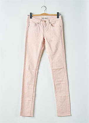 Jeans coupe slim taille basse taille basse rose TOPSHOP femme