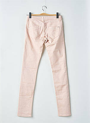 Jeans coupe slim taille basse taille basse rose TOPSHOP femme