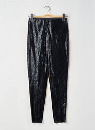 Legging tissage suedine taille haute noir ZARA femme