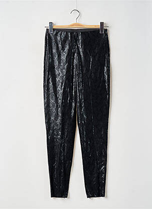 Legging tissage suedine taille haute noir ZARA femme