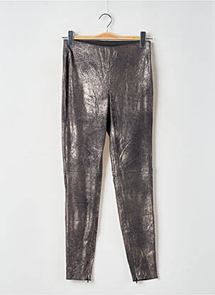 Legging effet matière satinée taille haute or ZARA femme