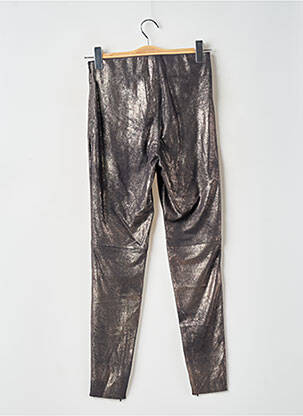 Legging effet matière satinée taille haute or ZARA femme