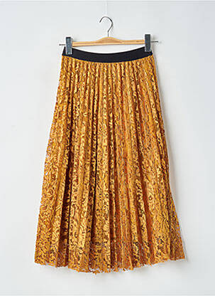 Jupe mi-longue coupe évasée jaune ESSENTIEL ANTWERP femme