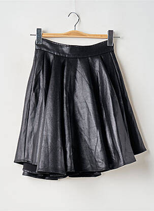 Jupe courte taille haute noir ELEVEN PARIS femme