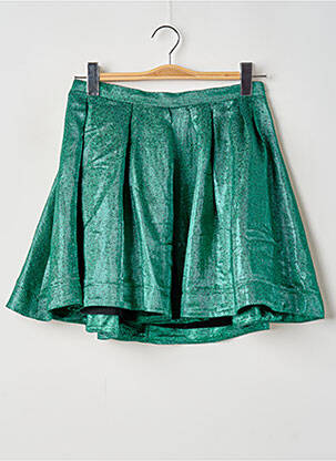 Jupe courte taille haute vert MSGM femme