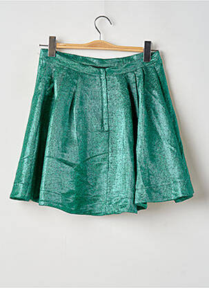Jupe courte taille haute vert MSGM femme