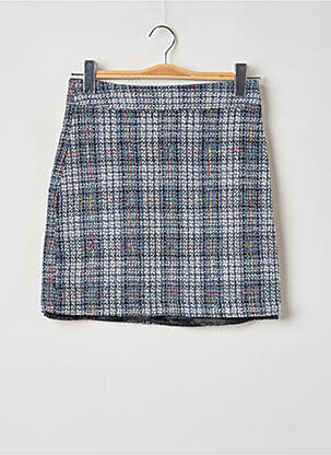 Jupe courte tissage tweed bleu BEST MOUNTAIN femme