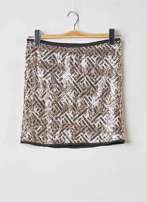 Jupe courte taille haute or VERO MODA femme