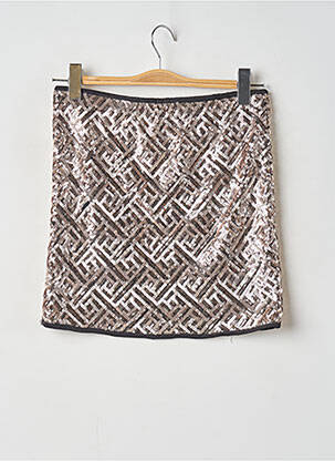 Jupe courte taille haute or VERO MODA femme