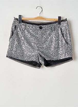 Short fermeture zippée sous rabat boutonné taille normale argent VILA femme