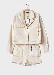 Ensemble pantalon beige PIECES pour femme seconde vue