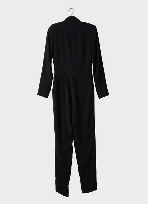 Combi-pantalon tissage crêpe manches longues noir MORGAN femme