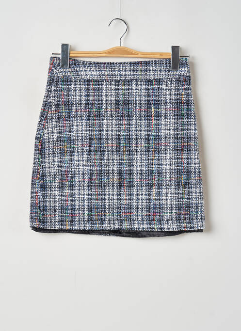 Jupe courte tissage tweed bleu BEST MOUNTAIN femme
