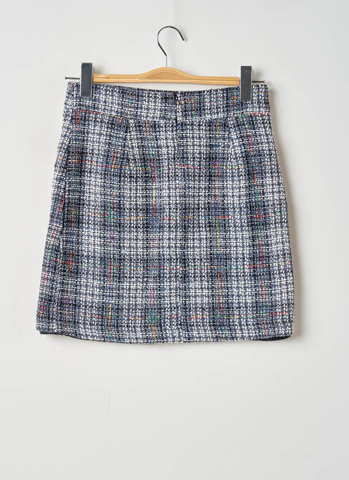 Jupe courte tissage tweed bleu BEST MOUNTAIN femme