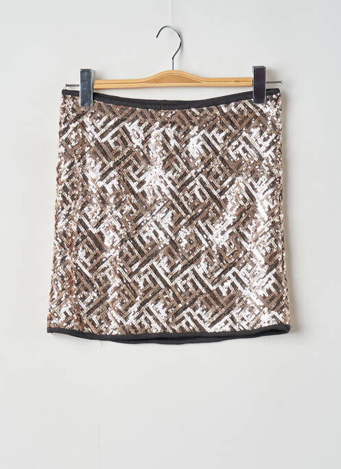 Jupe courte taille haute or VERO MODA femme