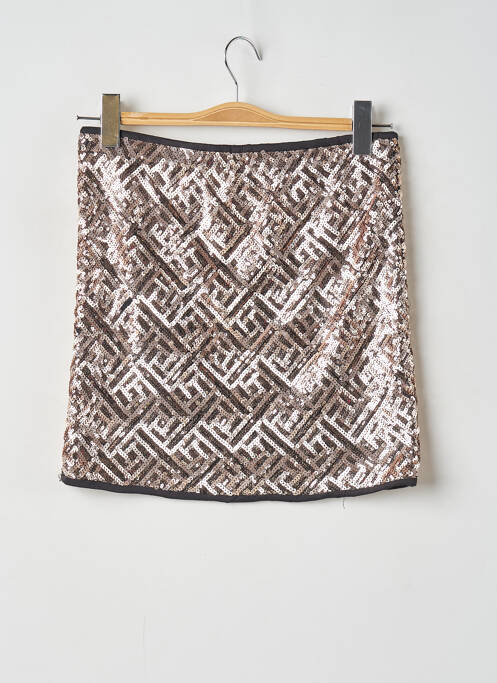 Jupe courte taille haute or VERO MODA femme