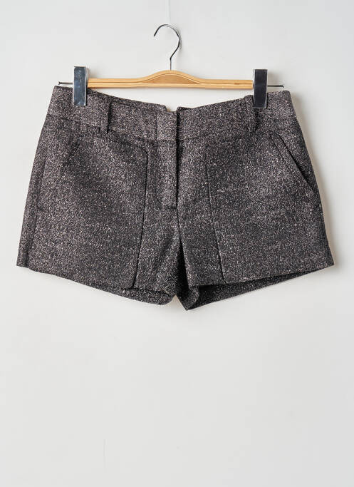 Short fermeture zippée sous rabat avec crochet taille normale noir BCBGMAXAZRIA femme