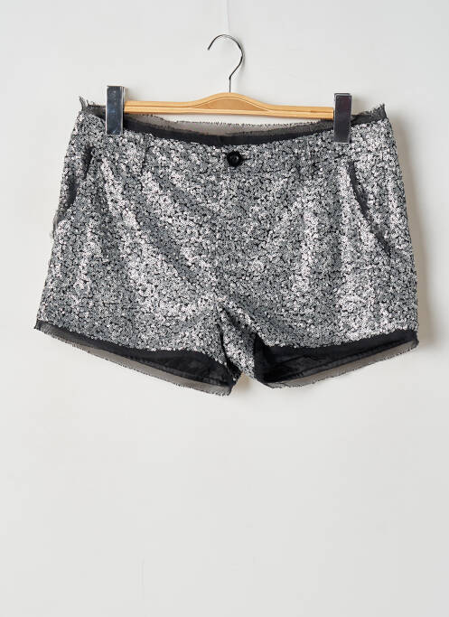 Short fermeture zippée sous rabat boutonné taille normale argent VILA femme
