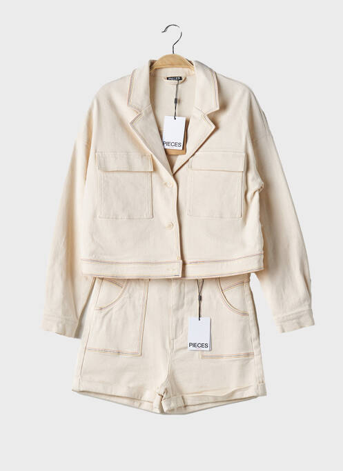 Ensemble pantalon beige PIECES pour femme