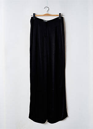 Pantalon large coupe fluide taille haute noir ZARA femme