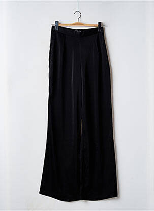 Pantalon large fermeture zip latéral taille haute noir NASTY GAL femme