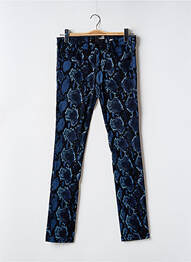 Pantalon slim taille basse taille basse bleu LOVE MOSCHINO femme
