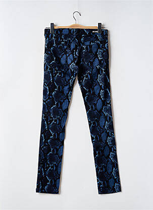Pantalon slim taille basse taille basse bleu LOVE MOSCHINO femme