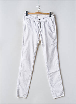 Jeans coupe slim taille basse taille basse blanc H&M femme