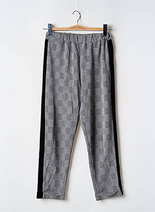 Pantalon droit tissage crêpe taille haute noir BOOHOO femme
