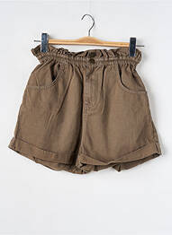 Short fermeture zippée sous rabat boutonné taille haute vert BILLABONG femme