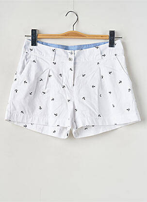 Short taille à pinces taille normale blanc MORGAN femme