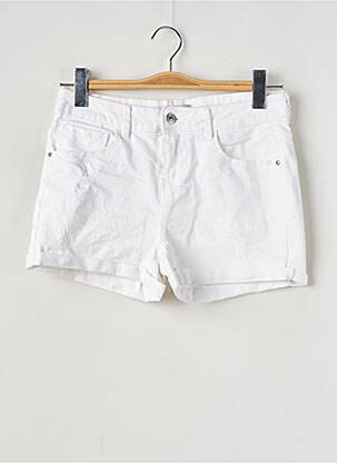 Short tissage denim taille normale blanc PIMKIE femme
