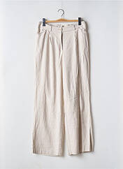 Pantalon large beige GRAIN DE MALICE pour femme seconde vue