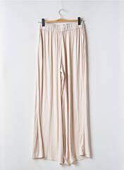 Pantalon large beige ZARA pour femme seconde vue