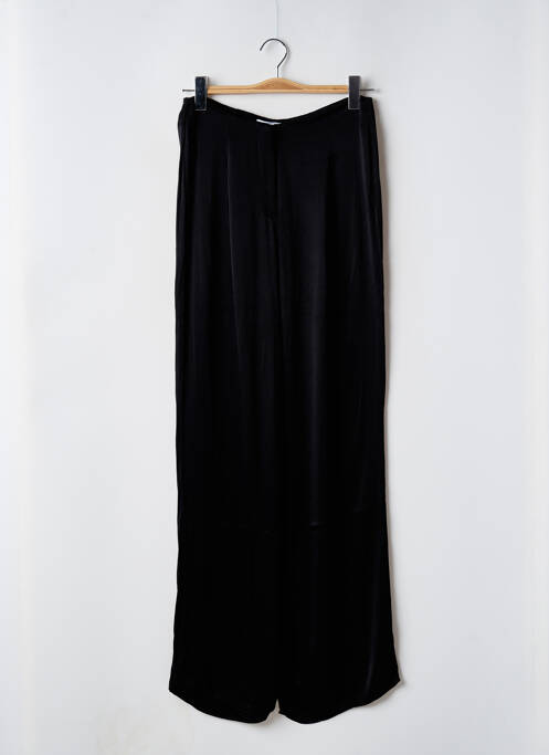 Pantalon large taille à pinces taille haute noir ZARA femme