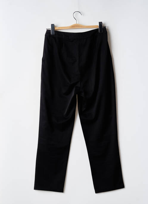 Pantalon droit taille à pinces taille haute noir BOOHOO femme