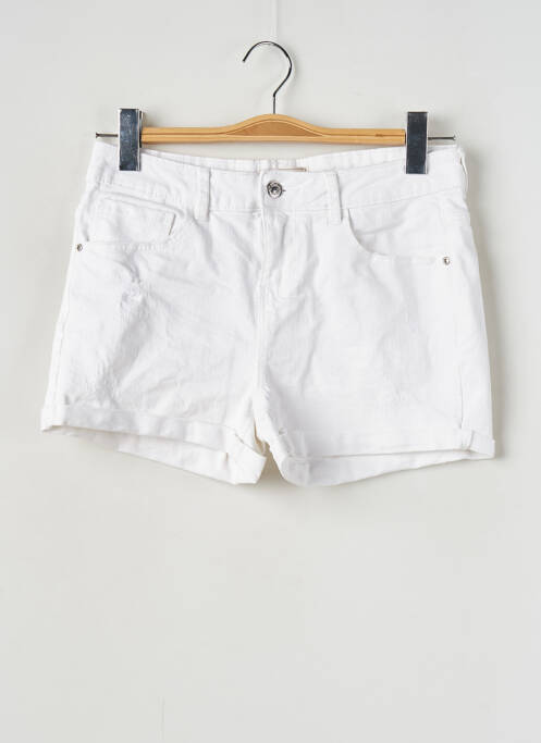 Short tissage denim taille normale blanc PIMKIE femme
