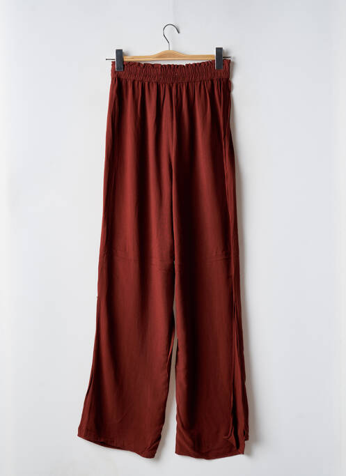 Pantalon large marron PULL & BEAR pour femme