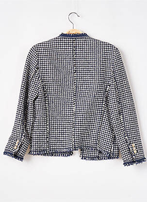 Veste casual coupe droite bleu ZARA femme
