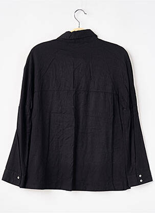 Chemisier coupe droite manches longues noir ZARA femme
