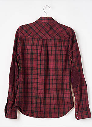 Chemisier coupe droite manches longues rouge MKT STUDIO femme