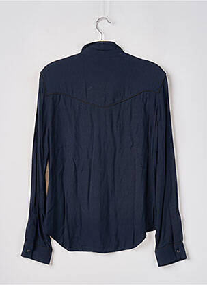 Chemisier coupe cintrée manches longues bleu ALLSAINTS femme