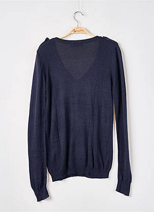 Pull coupe cintrée manches longues bleu WHY NOT femme