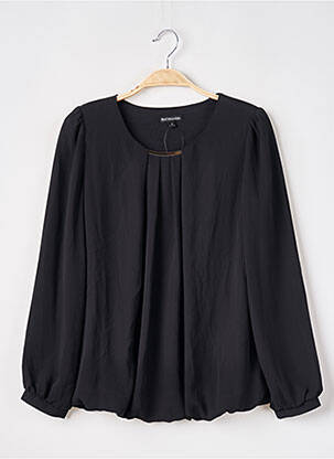 Blouse col rond manches longues noir BEST MOUNTAIN femme