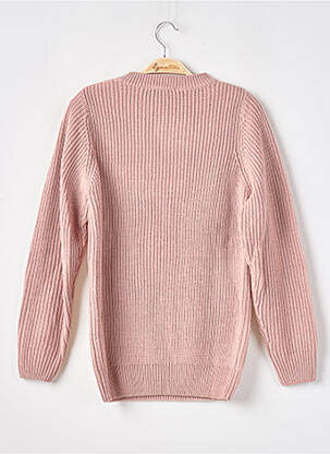 Pull coupe droite manches longues rose BLANCHEPORTE femme