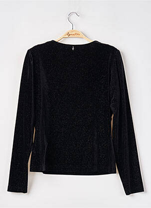 Pull coupe cintrée manches longues noir ONE STEP femme