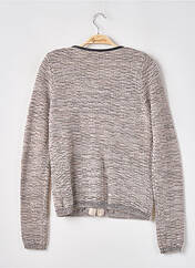 Gilet manches longues beige BERENICE pour femme seconde vue