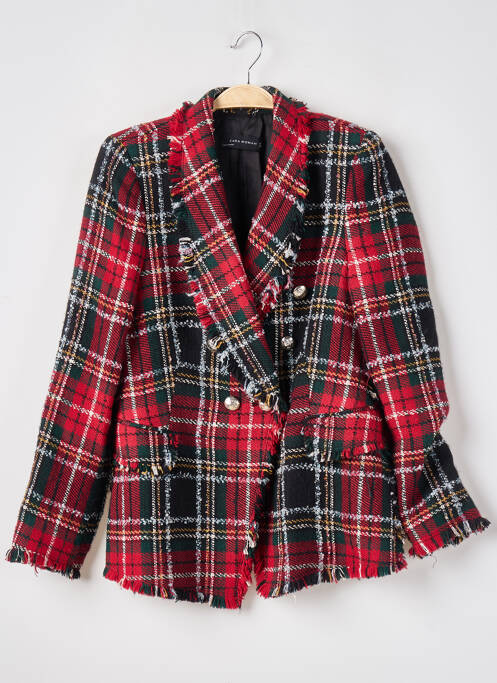 Blazer fausses poches rouge ZARA femme