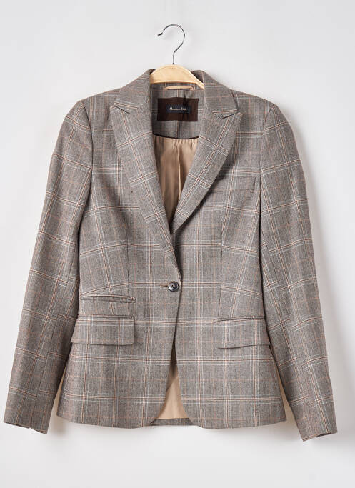 Blazer poches gris MASSIMO DUTTI femme
