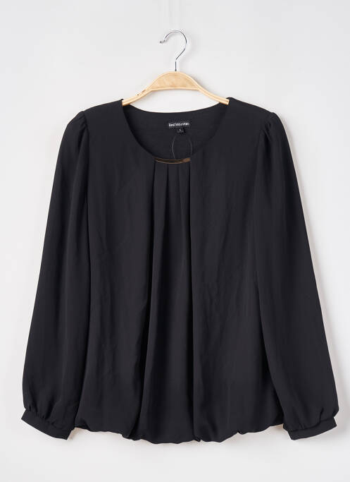 Blouse col rond manches longues noir BEST MOUNTAIN femme